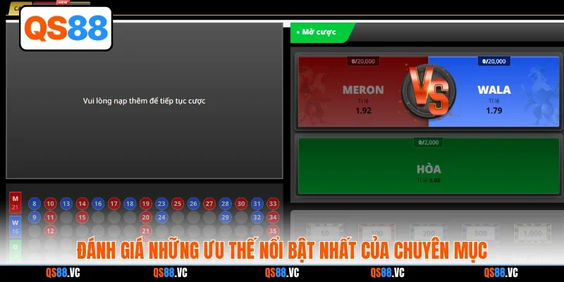 Đánh giá những ưu thế nổi bật nhất của chuyên mục