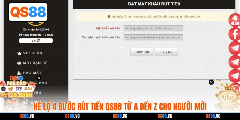 Hé lộ 4 bước rút tiền QS88 từ A đến Z cho người mới