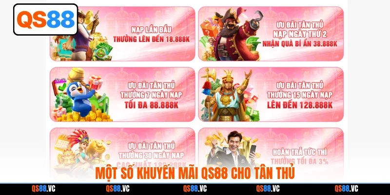 Một số khuyến mãi QS88 cho tân thủ