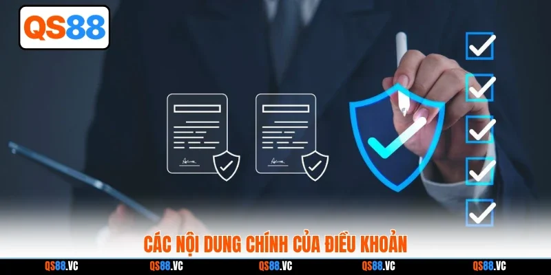 Các nội dung chính của điều khoản